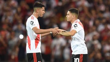 Exequiel Palacios pide a Juanfer Quintero seguir en River Plate