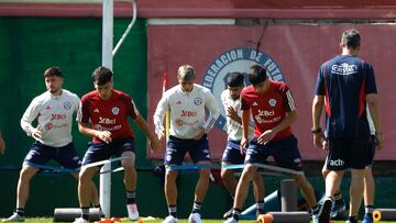 La selección chilena realiza entrenamientos en Juan Pinto Durán previo al partido contra Venezuela.