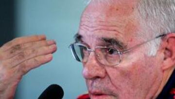 <B>CONVENCIDO. </B>El seleccionador no duda de que sus jugadores pueden ganar cualquier partido ante cualquier rival.