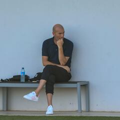 Zidane acude al entrenamiento del Betis