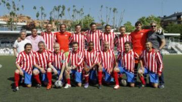 Veteranos del Atlético de Madrid. 