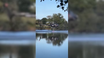 Un helicóptero se estrella en Francia intentando cargar agua: la escena es drámatica