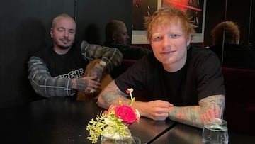 ¡J Balvin comparte foto junto a Ed Sheeran y sorprende a sus fans!