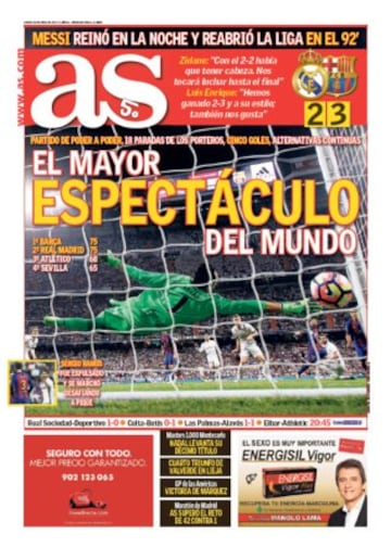 Las portadas de AS de abril