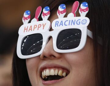 Happy Racing glasses at the Speed Skating event