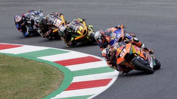 MotoGP - Italian Grand Prix - Mugello Circuit, Scarperia e San Piero, Italy - May 29, 2022 Red Bull KTM Ajo&#039;s Pedro Acosta in action during the Moto2 race REUTERS/Ciro De Luca