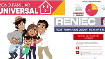 Segundo Bono Familiar Universal: link para la inscripción en el Registro Nacional de Hogares