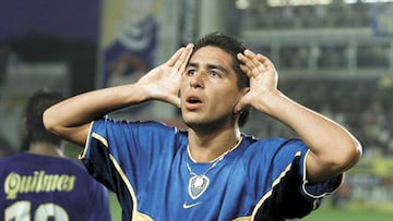 Los dardos de Riquelme por el Boca-River del Bernabéu