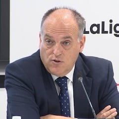 Tebas: "La de Suárez puede ser falta, pero no es jugada de VAR"