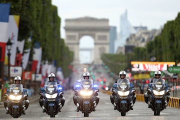 La seguridad ha sido, como todos los días, un elemento clave en la etapa.