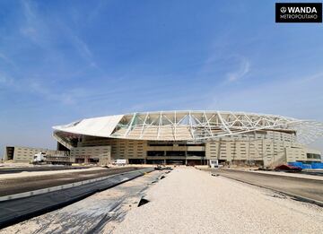 Nuevas imágenes en las obras del Wanda Metropolitano