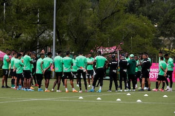 Imágenes del entrenamiento de Atlético Nacional previo al clásico con Independiente Medellín.