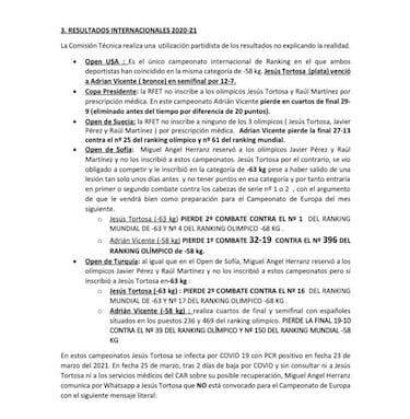 Jes¨²s Tortosa y la "utilizaci¨®n partidista" de datos por la Federaci¨®n para excluirle