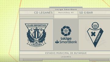 Resumen y goles del Leganés vs Eibar de LaLiga SmartBank