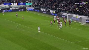 La Juventus marca al Genoa el gol ol¨ªmpico perfecto