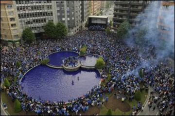 Oviedo celebra el ascenso