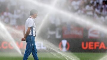 Mendilibar, antes de la final de la Europa League.