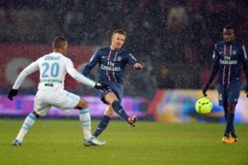 David Beckham jug¨® en el Real Madrid, Milan y PSG.
