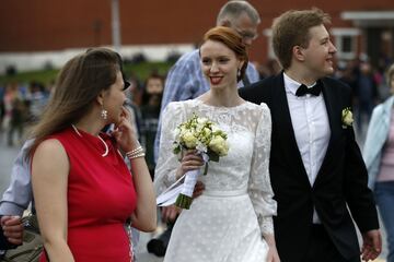El lado B de la Copa: las bellezas rusas en la Plaza Roja