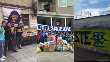 Barras de la Liga MX se unen para ayudar a damnificados por el sismo