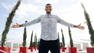 Salomón Rondón, posando para AS en un hotel de la Costa del Sol.