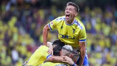 14/10//23 CADIZ CF RUBEN ALCARAZ CELEBRANDO UN GOL ESTA TEMPORADA