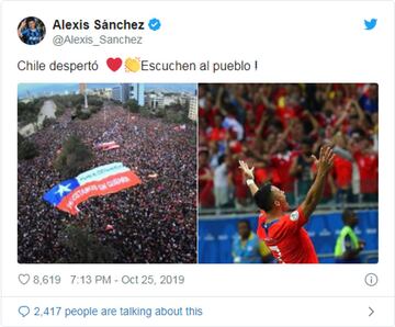 Los deportistas chilenos que brindaron su apoyo a la marcha