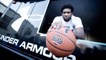 Joel Embiid, p&iacute;vot de los Philadelphia 76ers, nueva imagen de Under Armour.