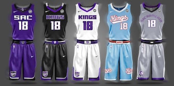 Uniforme de Sacramento Kings.