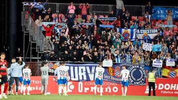 El Espanyol, con los aficionados.