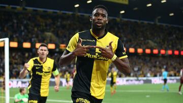 El estadounidense marc&oacute; doblete en el duelo de vuelta de la tercera ronda previa de Champions League, en el que Young Boys logr&oacute; avanzar.