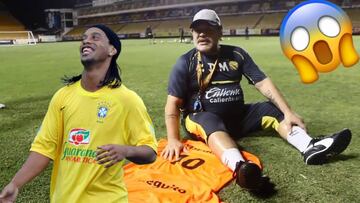 El astro argentino y quien actualmente es t&eacute;cnico de Dorados, agradeci&oacute; a Ronaldinho por un regalo que le brind&oacute; a &eacute;l y sus dirigidos. Busca responderle con una invitaci&oacute;n a Sinaloa.