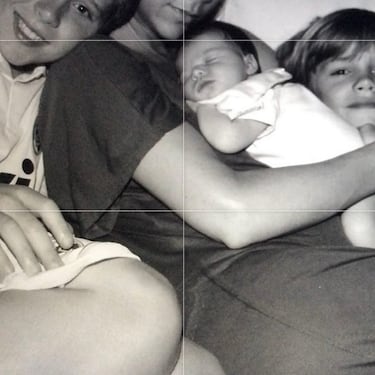 Entrañable foto familiar. 