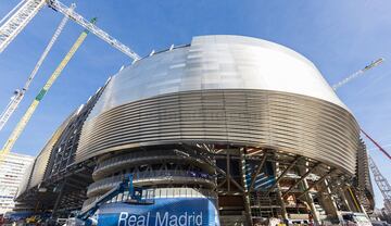 El club blanco ha publicado nuevas fotografías del avance de las obras de remodelación del nuevo Estadio Santiago Bernabéu.