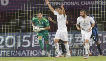 Casilla durante el partido ante el Inter de Milan en la Internacional Champions Cup China.