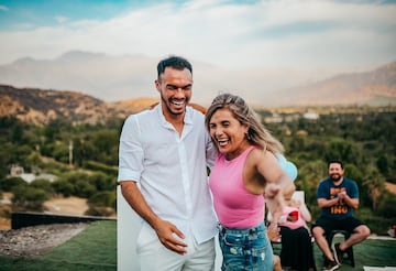 Gabriel Suazo y su madre.