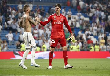 El debut de Courtois en imágenes