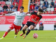 during the 12th round match between Necaxa and Tijuana as part of the Liga BBVA MX Varonil, Torneo Clausura 2026 at Victoria Stadium, on March 20, 2026 in Aguascalientes, Mexico.