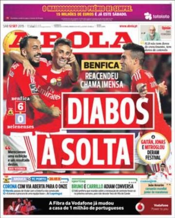 Portadas de la prensa deportiva