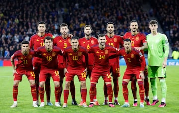 Once titular de la Selección española para el partido ante Escocia, correspondiente al parón de selecciones de marzo de 2023.