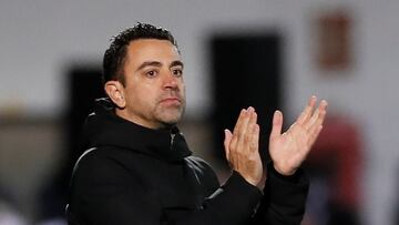 Xavi, durante un partido de Copa disputado por el Barça.