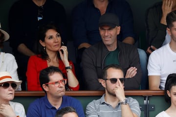 Zinedine Zidane acudió junto a su familia.