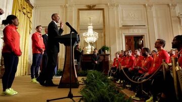 Barack Obama recibió la pasada semana en la Casa Blanca a los olímpicos y paralímpicos que participaron en los recientes Juegos de Río.