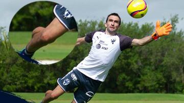 El portero fue captado en imágenes durante su preparación de cara al Apertura 2018 de Liga MX, pero una protuberancia que aparece en su pierna derecha ha desatado comentarios en redes.