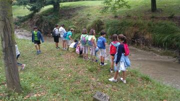 Niños en la primera edición de los campamentos 'Cienceando' en 2019
UNIVERSIDAD DE NAVARRA
04/07/2020