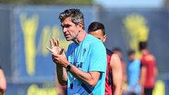 Mauricio Pellegrino en un entrenamiento.