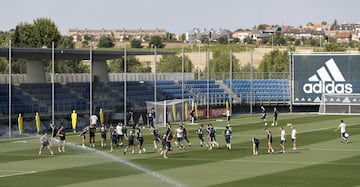 El Madrid prepara su estreno liguero ante el Getafe