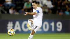 Xavi Hern&aacute;ndez, con su equipo, Al Sadd de Qatar.