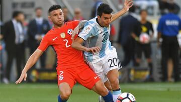 Chile v Argentina in the Copa Am&eacute;rica 2016 final. Messi vs Sanchez.