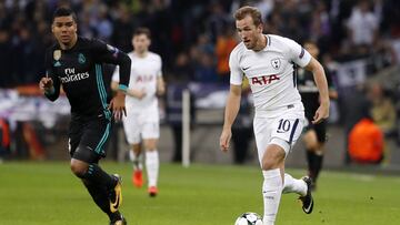 Harry Kane y Casemiro.